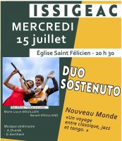 Lire la suite à propos de l’article Concert DUO SOSTENUTO – Nouveau monde